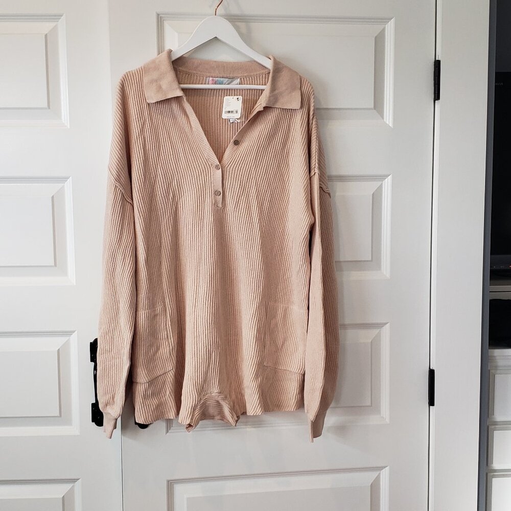 NWT: Free People Picnic Sweater Romper Size Large - Picture 7 of 9